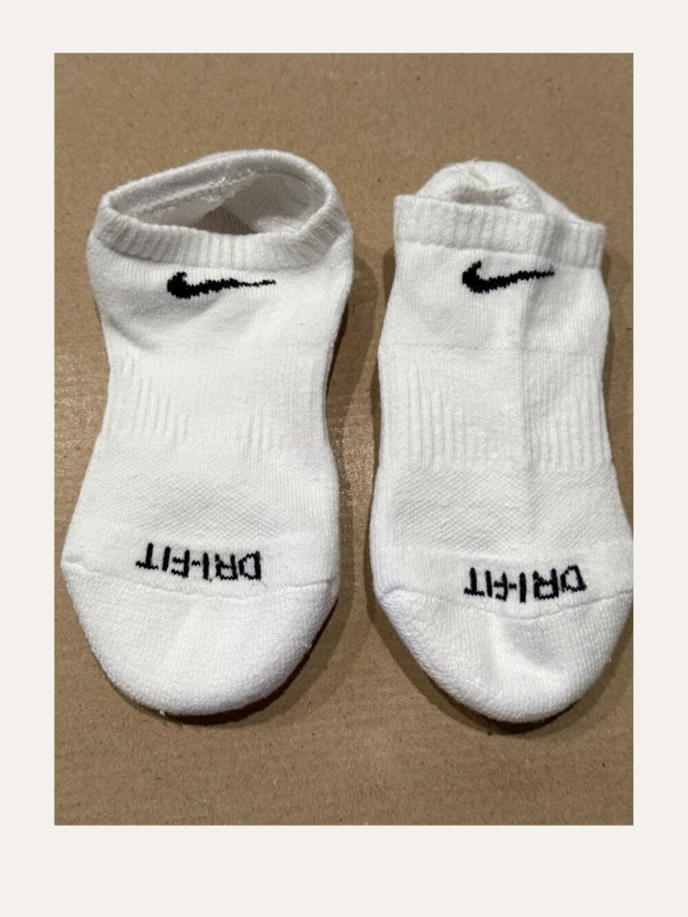 Nike Dri-FIT No Show Socks White (4 Pairs) Low Cut Athletic Socks